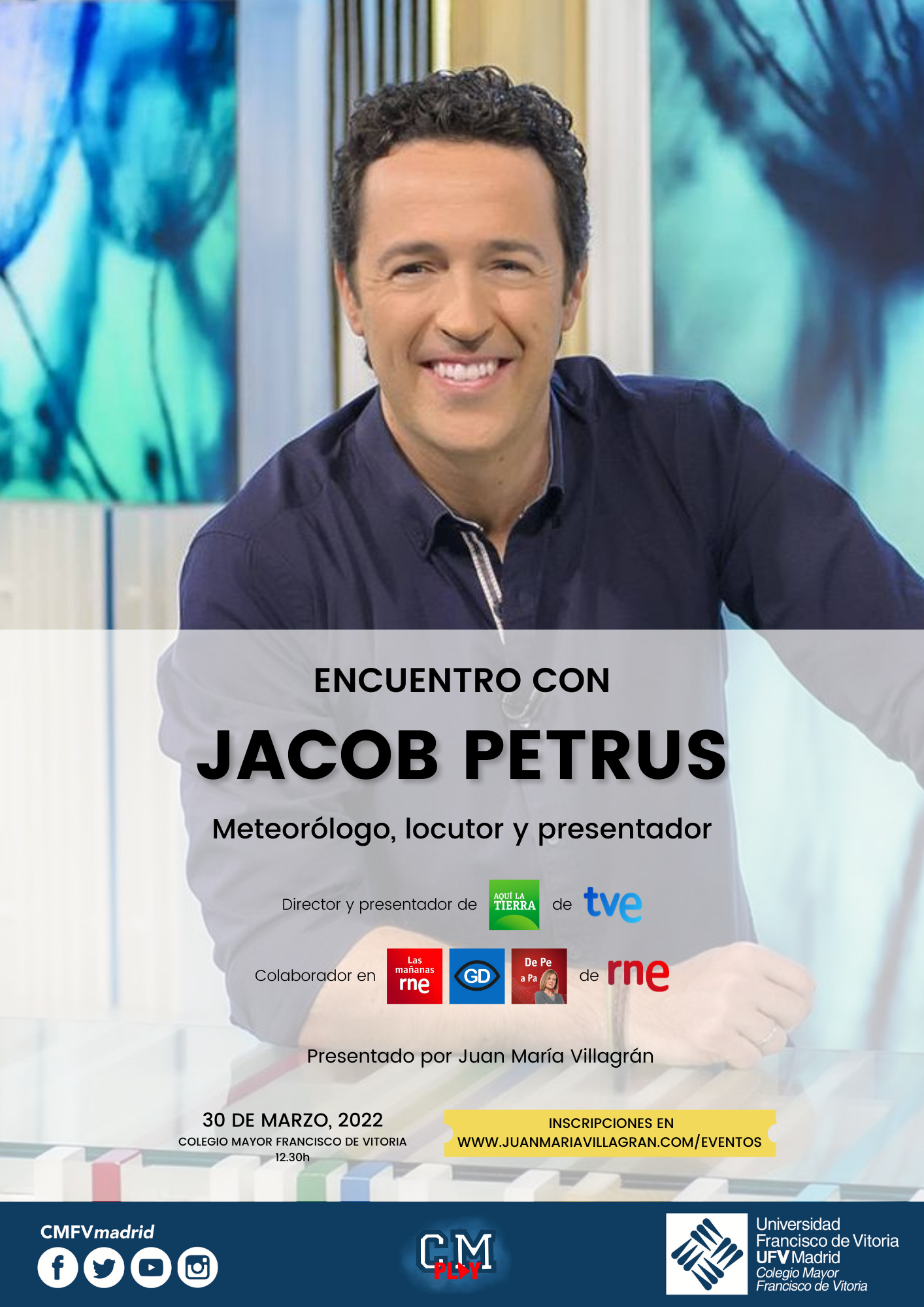 Encuentro con el meteorólogo Jacob Petrus en la UFV
